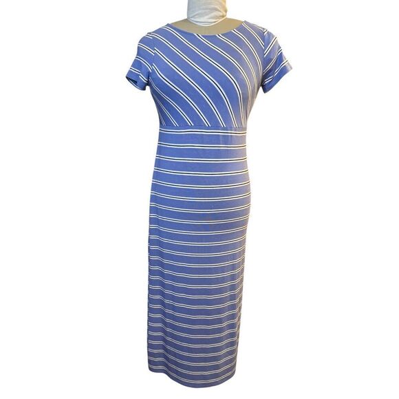 J. Jill Multidirectional Stripe Maxi Dress Sz. XS Stretchy - Picture 3 of 8